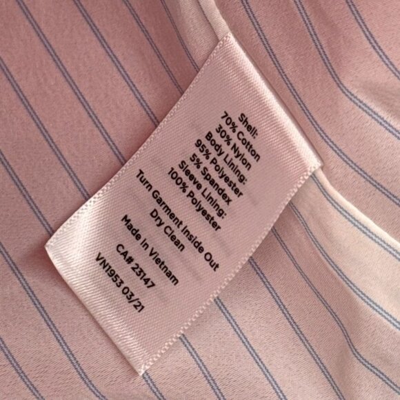 Talbots Womens orange Blazer Jacket Size 10 Cotton Blend crest Button lined - Picture 4 of 14